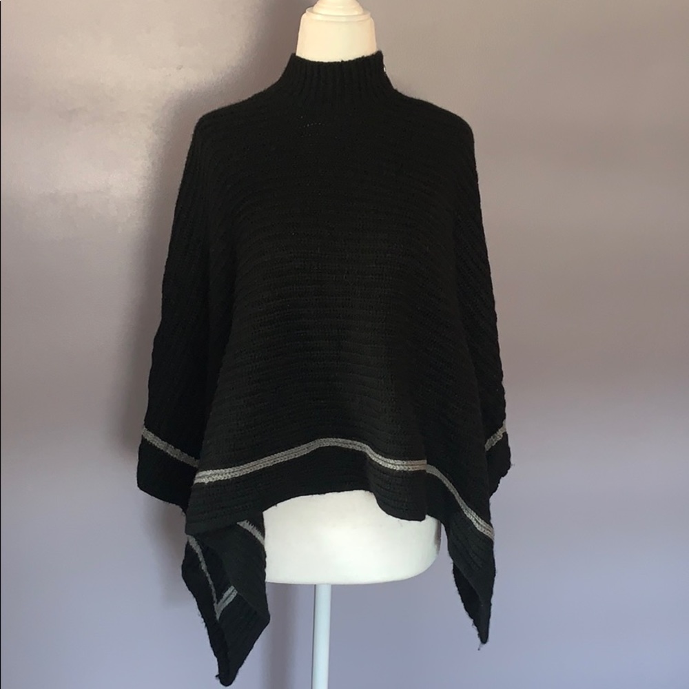 Knit poncho